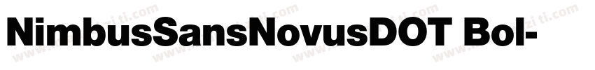 NimbusSansNovusDOT Bol字体转换